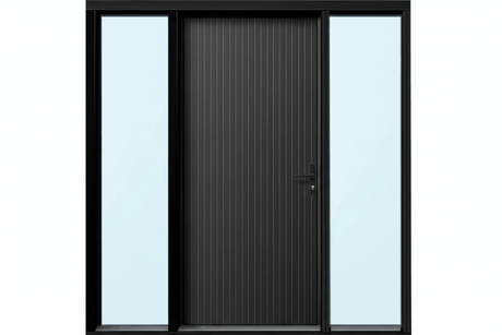 Strata VV52 Batten 40mm Aluminium Pre Hung Door — 2340 Height - Just Doors QLD