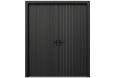 Strata VV52 Batten 40mm Aluminium Pre Hung Door — 2340 Height - Just Doors QLD