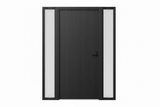 Strata VV53 Batten 40mm With Style Aluminium Pre Hung Door — 2340 Height - Just Doors QLD