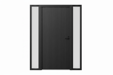 Strata VV53 Batten 40mm With Style Aluminium Pre Hung Door — 2340 Height - Just Doors QLD