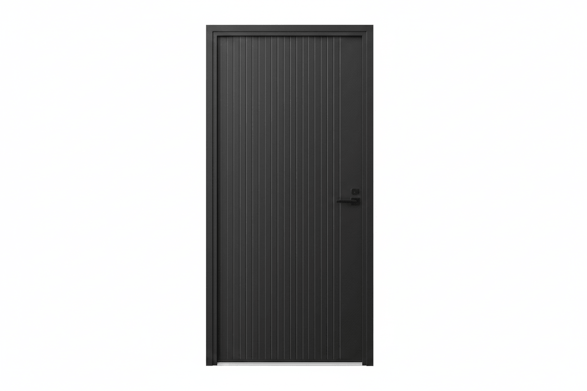 Strata VV53 Batten 40mm With Style Aluminium Pre Hung Door — 2340 Height - Just Doors QLD