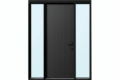 Strata VV53 Batten 40mm With Style Aluminium Pre Hung Door — 2340 Height - Just Doors QLD