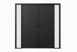 Strata VV53 Batten 40mm With Style Aluminium Pre Hung Door — 2340 Height - Just Doors QLD