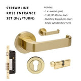 STREAMLINE - Satin Brass - Just Doors QLD