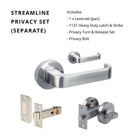 STREAMLINE - Satin Chrome - Just Doors QLD