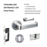 STREAMLINE - Satin Chrome - Just Doors QLD