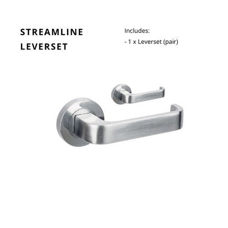 STREAMLINE - Satin Chrome - Just Doors QLD