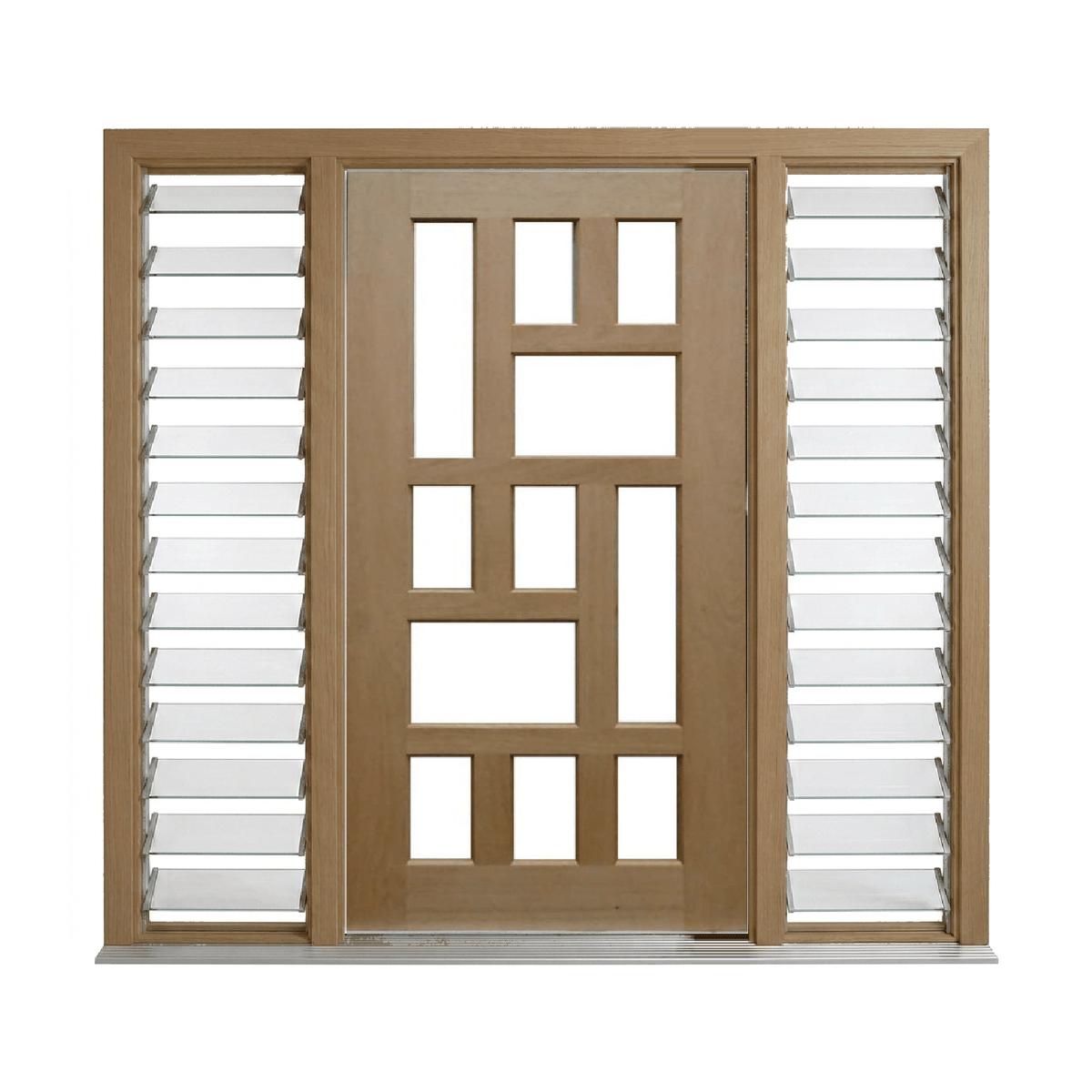 Tetris Timber Glass Door – GD-TETRIS – WS Wide Style 2040mm – Pre-Hung