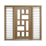 Tetris Timber Glass Door – GD-TETRIS – WS Wide Style 2040mm – Pre-Hung