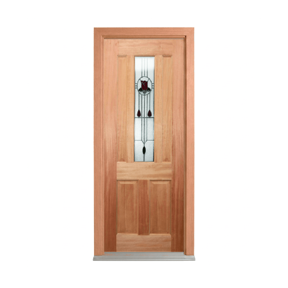 Traditional Panelled Glass Timber Door 2040mm – Supplied & Installed