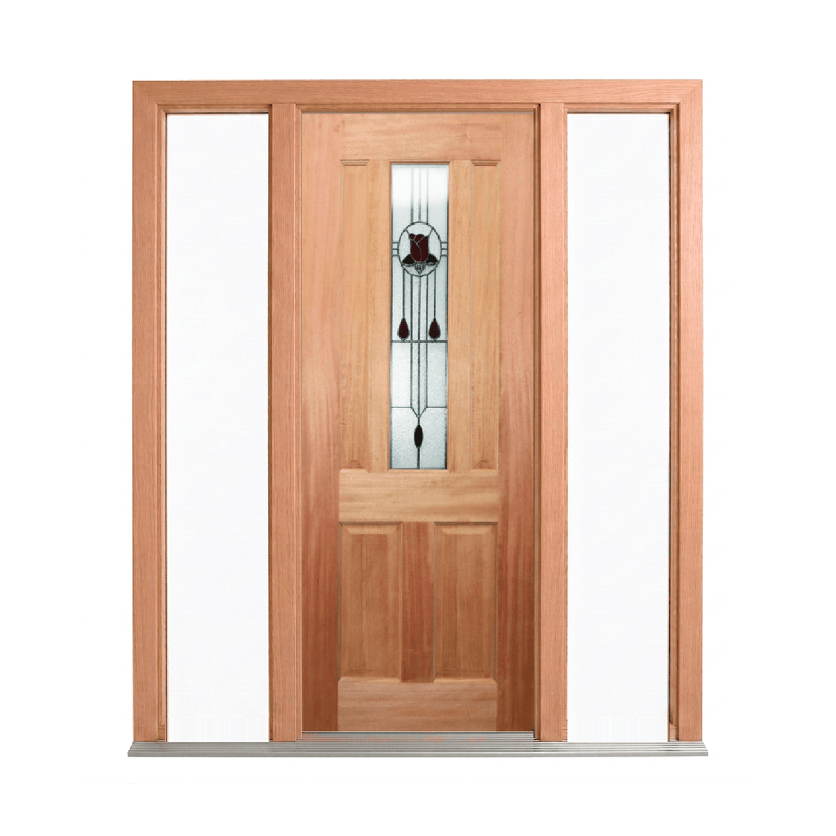 Traditional Panelled Glass Timber Door 2040mm – Supplied & Installed