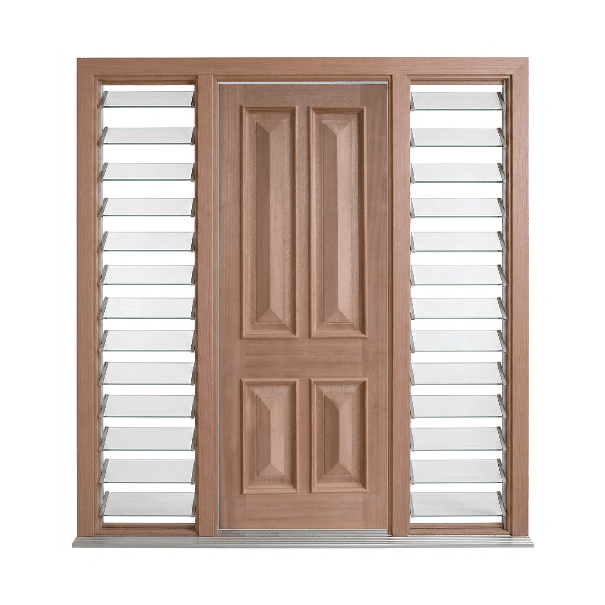 Traditional Timber Door with Cricket Bat and Heavy Moulding – SP-TD5 – WS Wide Style 2040 & 2340mm – Pre-Hung