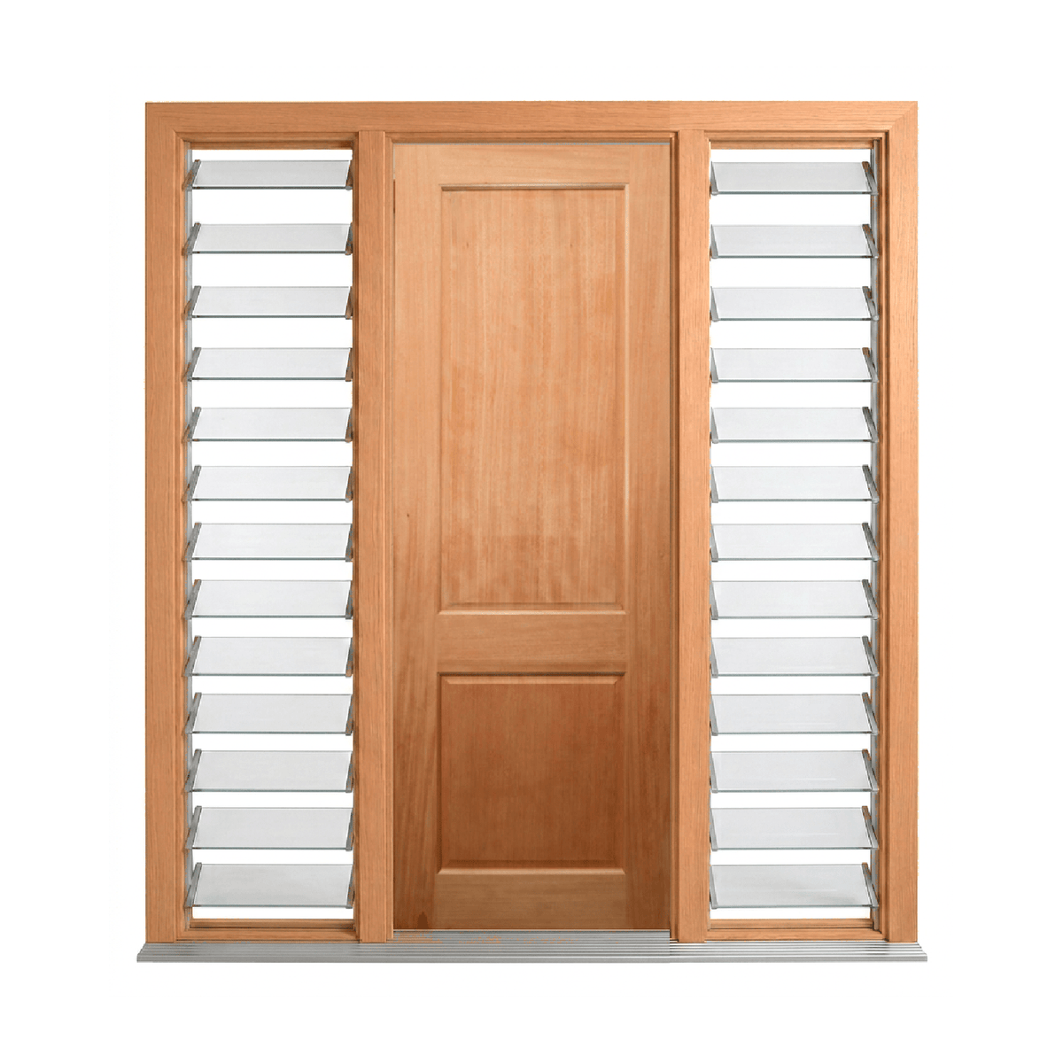Two-Panel Timber Door 2040mm – Supplied & Installed