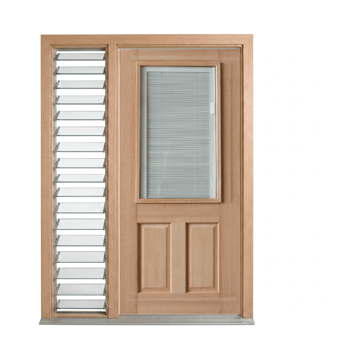Venetian Half Glass Entry Door – GD-HL 2040mm – Pre-Hung