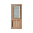 Venetian Half Glass Entry Door – GD-HL - Just Doors QLD