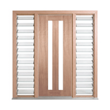 Vertical 2 Lite Glass Door – GD-2V – WS Wide Style 2340mm – Pre-Hung