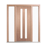 Vertical 2 Lite Glass Door – GD-2V – WS Wide Style 2340mm – Pre-Hung