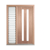Vertical 2 Lite Glass Door – GD-2V – WS Wide Style 2340mm – Pre-Hung