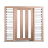 Vertical 3 Lite Glass Door – GD-3V – WS Wide Style 2340mm – Pre-Hung