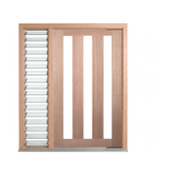 Vertical 3 Lite Glass Door – GD-3V – WS Wide Style 2340mm – Pre-Hung