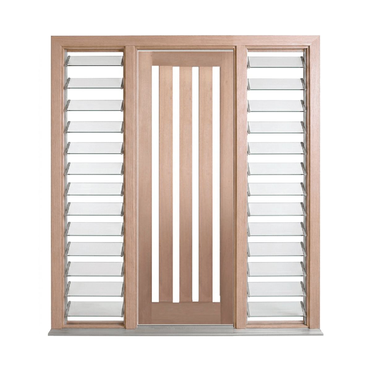 Vertical 4 Lite Glass Door – GD-4V 2040 & 2340mm – Pre-Hung