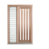 Vertical 4 Lite Glass Door – GD-4V 2040 & 2340mm – Pre-Hung