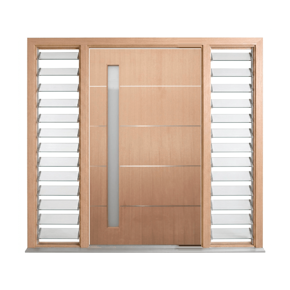 Vertical Glass Door – GD-1VL 2040mm – Pre-Hung