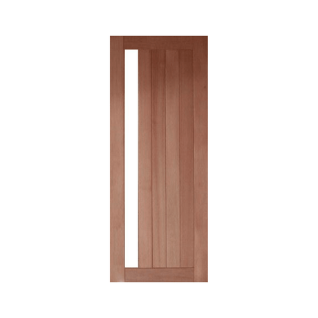 Vertical Plank 1 Lite Timber Entrance Door – GD-5V1 - Just Doors QLD