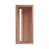 Vertical Plank 1 Lite Timber Entrance Door – GD-5V1 – WS Wide Style 2340mm – Pre-Hung