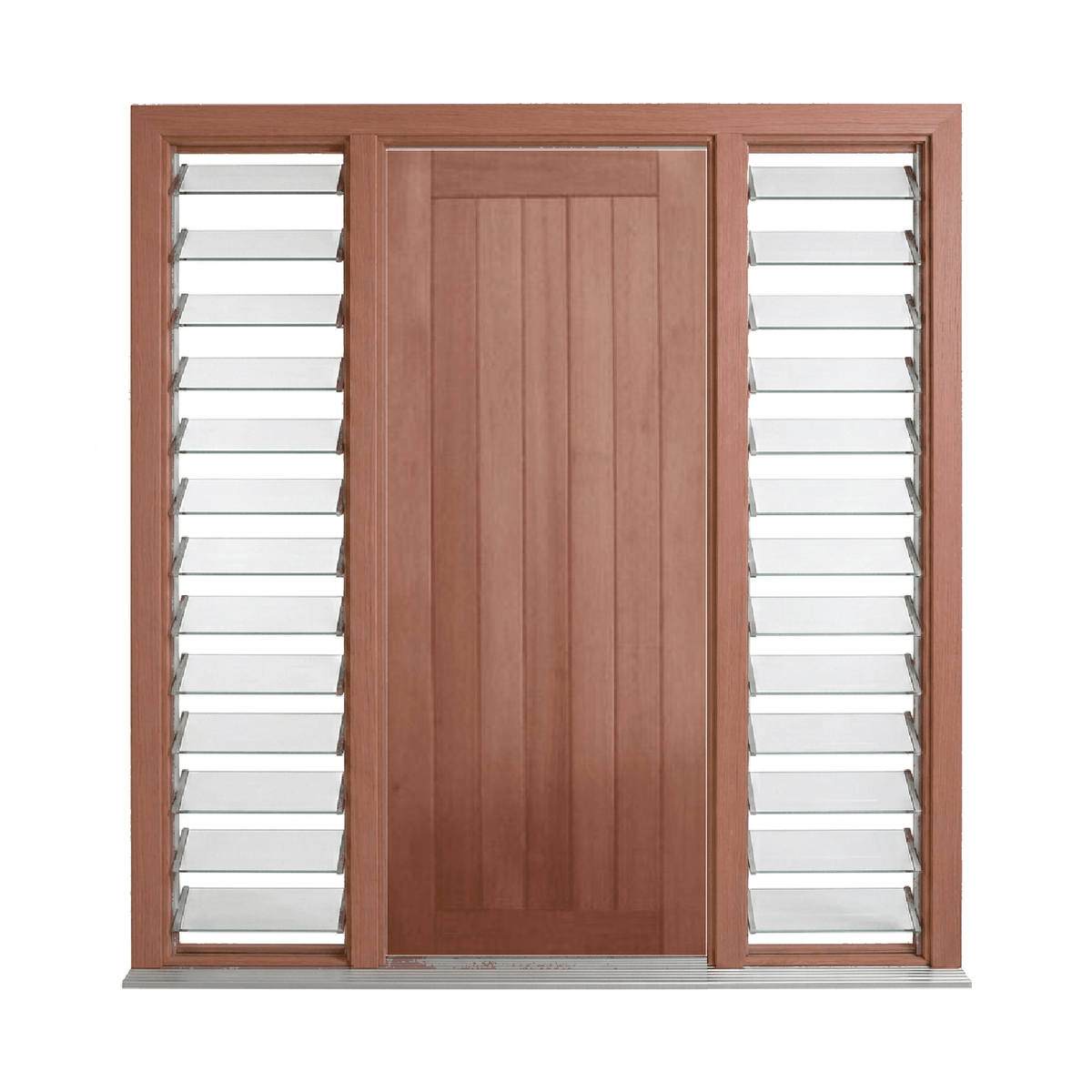 Vertical Plank Timber Entrance Door – SP-5V – WS Wide Style 2040 & 2340mm – Pre-Hung