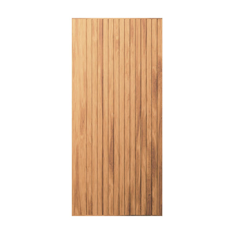 VV52-Timber Batten Door 40 with Stile - Just Doors QLD