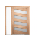 Wave Timber Glass Door – GD-WAVE – WS Wide Style 2340mm – Pre-Hung