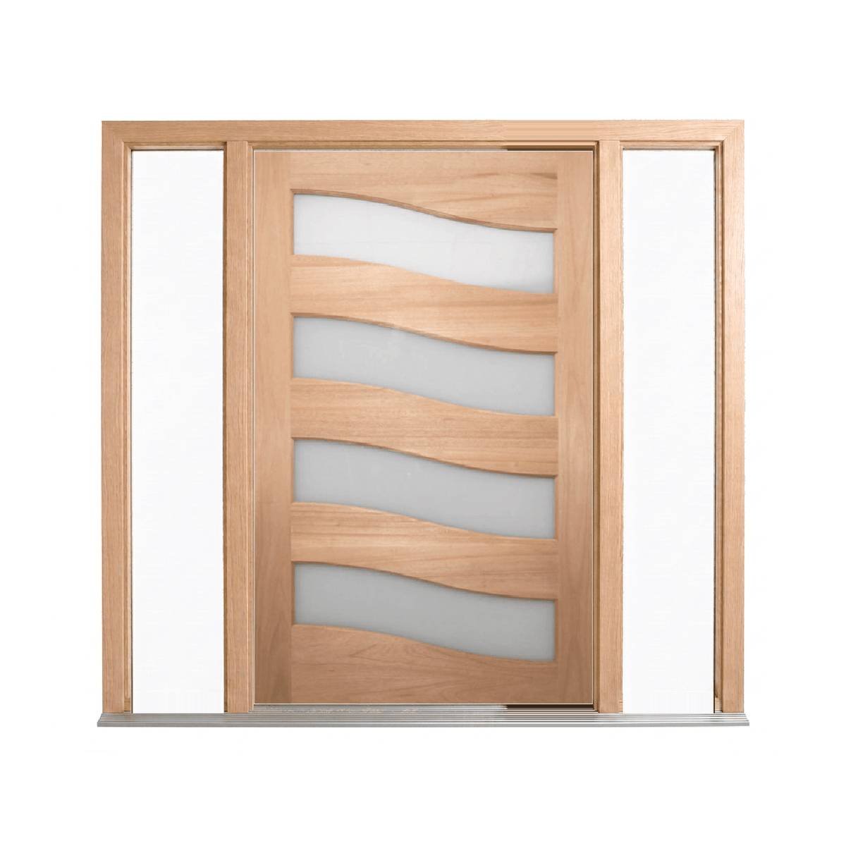 Wave Timber Glass Door – GD-WAVE – WS Wide Style 2340mm – Pre-Hung