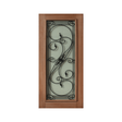 Wrought Iron Glass Entry Door WR1 – GD-WR1 - Just Doors QLD