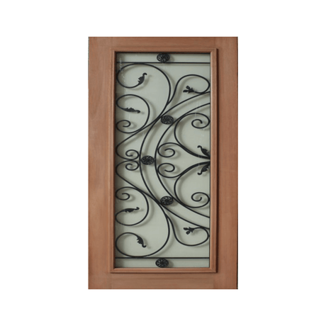 Wrought Iron Glass Entry Door WR2 – GD-WR2 - Just Doors QLD