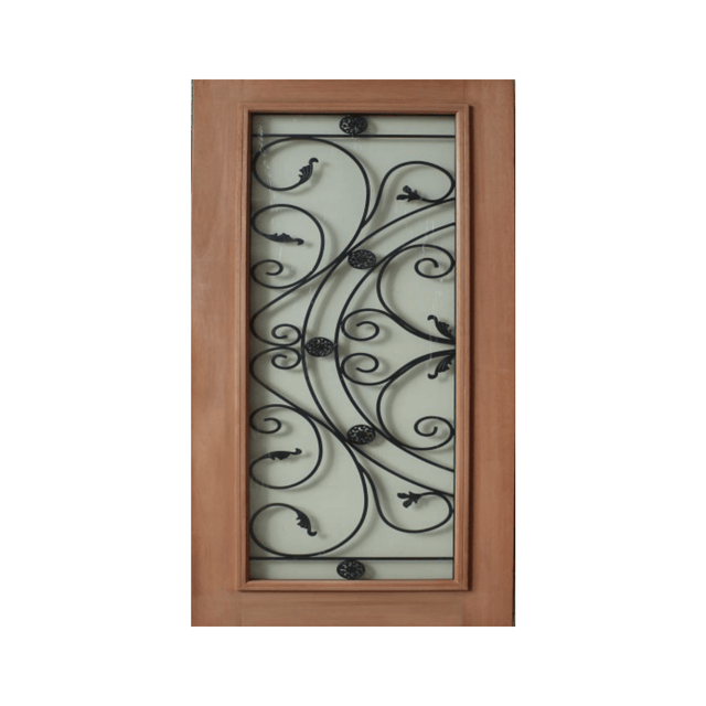 Wrought Iron Glass Entry Door WR2 – GD-WR2 - Just Doors QLD