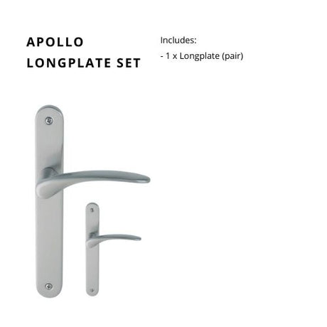 Zanda Apollo Longplate Door Handles - Just Doors QLD