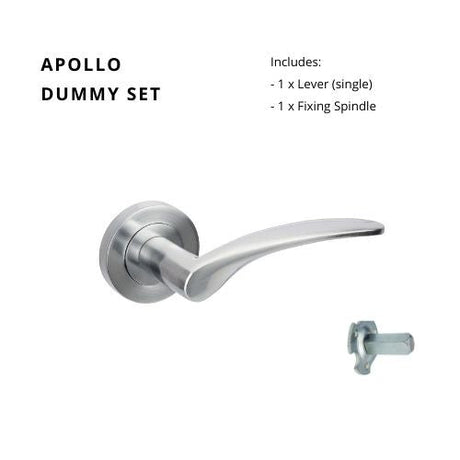 Zanda Apollo - Satin Chrome - Just Doors QLD