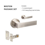 Zanda Boston - Brushed Nickel - Just Doors QLD