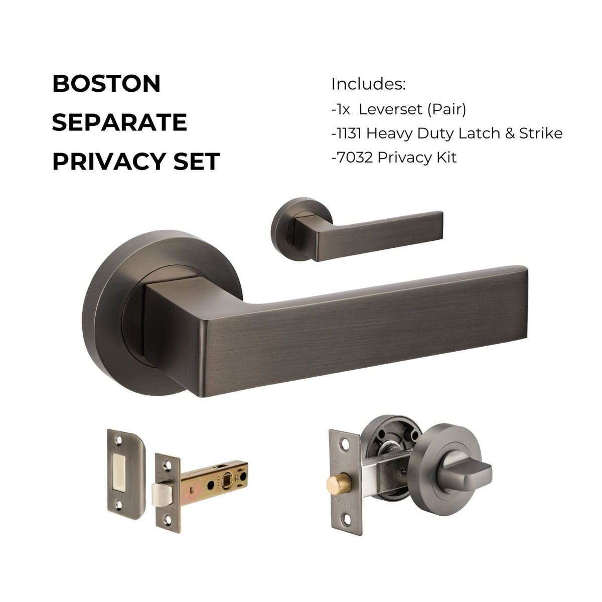 Zanda Boston - Graphite Nickel - Just Doors QLD