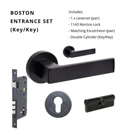 Zanda Boston - Matt Black - Just Doors QLD