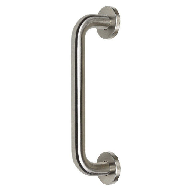 Zanda D Pull Handle on Rose - Just Doors QLD