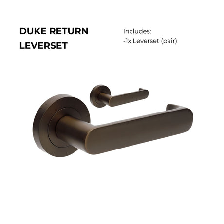 Zanda Duke Return Door Handles - Just Doors QLD