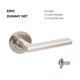 Zanda Epic - Brushed Nickel Door Handles - Just Doors QLD
