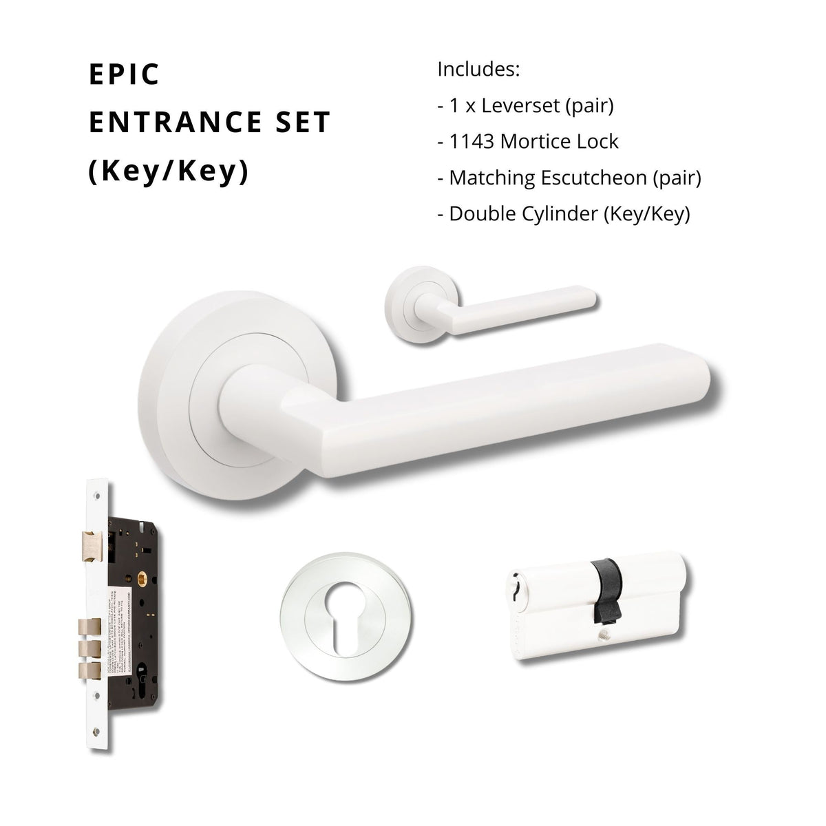 Zanda Epic Door Handles - Colour Sample - Just Doors QLD