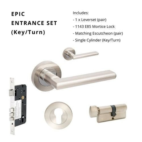Zanda Epic Door Handles - Colour Sample - Just Doors QLD