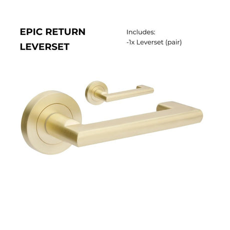 Zanda Epic Return Door Handles - Just Doors QLD