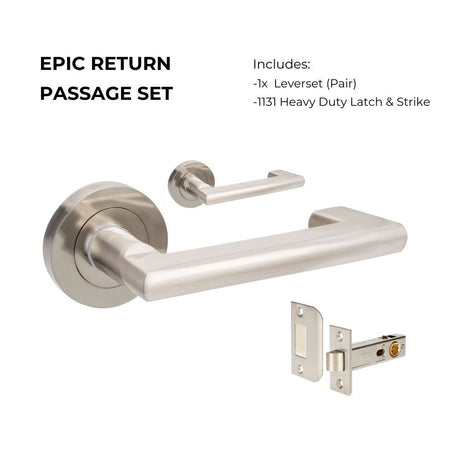 Zanda Epic Return Door Handles - Just Doors QLD