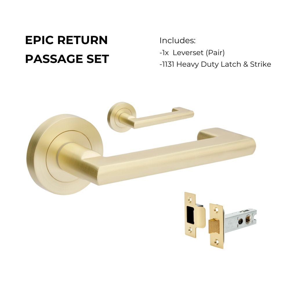 Zanda Epic Return Door Handles - Just Doors QLD