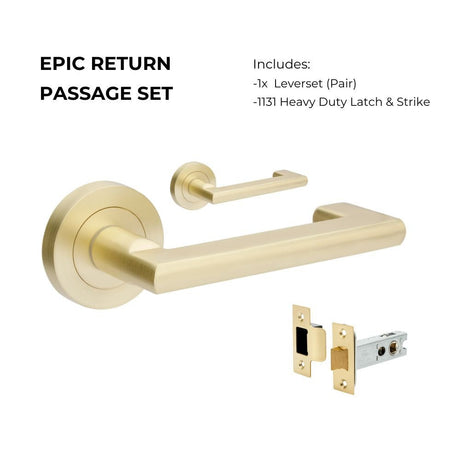Zanda Epic Return Door Handles - Just Doors QLD